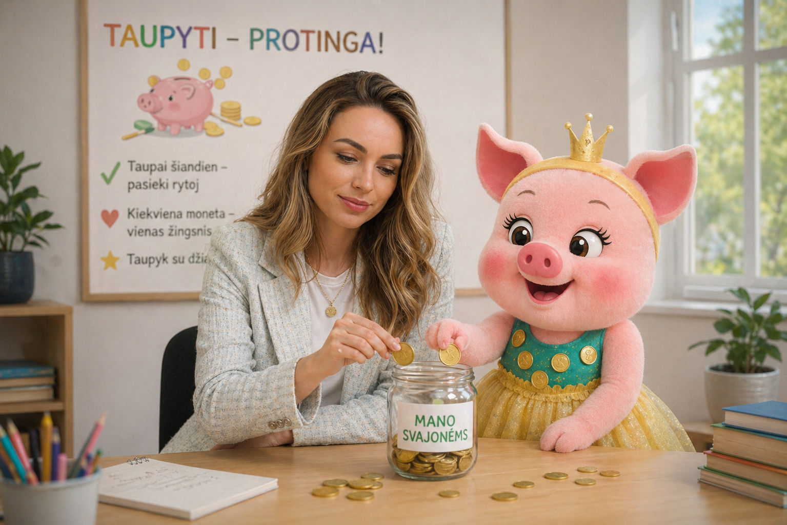 Vaikų finansinis raštingumas: pirmieji taupymo žingsniai